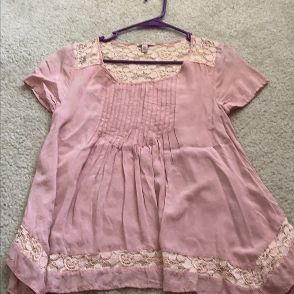Light Pink Flowy Blouse